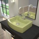 Ver imagem 1 de Cuba para Banheiro Rt41w Retangular Aria Compace