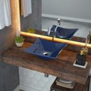 Ver imagem 1 de Cuba de Apoio para Banheiro L34 Lux Quadrada Folha Compace