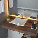 Ver imagem 1 de Cuba de Apoio para Banheiro L34 Lux Quadrada Folha Compace