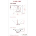 Ver imagem 3 de Cuba de Apoio para Banheiro L34 Lux Quadrada Folha Compace