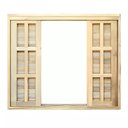 Ver imagem 4 de Janela de Madeira Veneziana de Correr Reto de Itaúba Batentes de 14 Cm-1.20(l)x1.20(a)