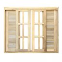 Ver imagem 6 de Janela de Madeira Veneziana de Correr Reto de Itaúba Batentes de 14 Cm-1.20(l)x1.20(a)