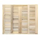 Ver imagem 7 de Janela de Madeira Veneziana de Correr Reto de Itaúba Batentes de 14 Cm-1.20(l)x1.20(a)