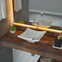 Ver imagem 1 de Cuba de Apoio para Banheiro L30 Lux Quadrada Folha Compace