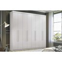 Ver imagem 1 de Guarda Roupa 8 Portas e 4 Gavetas Master New 8.4 Branco - Santos Andirá