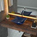 Ver imagem 1 de Cuba de Apoio para Banheiro L30 Lux Quadrada Folha Compace