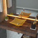 Ver imagem 1 de Cuba de Apoio para Banheiro L30 Lux Quadrada Folha Compace