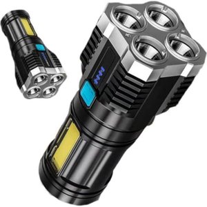 Lanterna de Led Recarregável com Indicador de Bateria