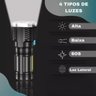Lanterna de Led Recarregável com Indicador de Bateria - 4