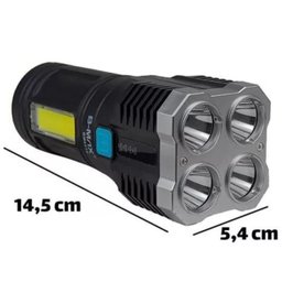 Lanterna de Led Recarregável com Indicador de Bateria - 3