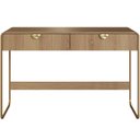 Ver mais imagens de Mesa Escrivaninha Industrial Home Office 2 Gavetas 125cm Alek A03 Hanover Dourado - Lyam Decor