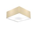 Ver imagem 1 de Plafon Quadrado Vivare Md-3050 Cúpula em Tecido 12/40x40cm - Bivolt - Algodão Crú - Bivolt