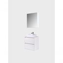 Ver imagem 5 de Gabinete para Banheiro com Cuba e Armario 60cm Mdf Branco Dubai - On Móveis