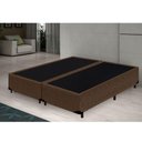Ver imagem 2 de Cama Box Queen Bipartido Loja Xerife Suede Marrom 40x158x198