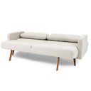 Ver imagem 3 de Sofá-cama 3 Lugares MH-1605 Herval Linho Bege C