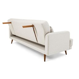 Sofá-cama 3 Lugares MH-1605 Herval Linho Bege C - 4