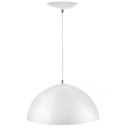Ver imagem 1 de Luminaria de Teto Pendente Meia Lua 60 Cm Branco/cobre