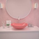 Ver imagem 1 de Cuba de Apoio para Banheiro Abaulada L42 Lux Compace