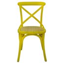 Ver imagem 2 de Cadeira Katrina Madeira Assento em Rattan Cor Amarela - 55467