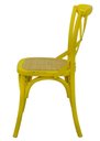 Ver imagem 3 de Cadeira Katrina Madeira Assento em Rattan Cor Amarela - 55467