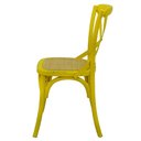 Ver imagem 3 de Cadeira Katrina Madeira Assento em Rattan Cor Amarela - 55467