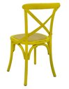 Ver imagem 4 de Cadeira Katrina Madeira Assento em Rattan Cor Amarela - 55467