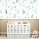 Ver imagem 2 de Papel de Parede Infantil Coala Bebê Bambu Delicado Lavável Autocolante 3mx58cm