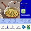 Ver imagem 3 de Frigideira Reta Veronese Alumínio Reciclado Revestimento Interno Cerâmico 1,7L 22cm Tramontina