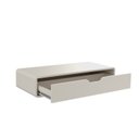 Ver imagem 4 de Escrivaninha Suspensa Mesa Escritório Curve 90cm 1 Gaveta Off White