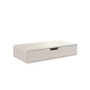 Ver imagem 2 de Escrivaninha Suspensa Mesa Escritório Curve 90cm 1 Gaveta Off White