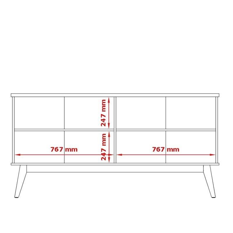 Buffet Prism Branco/cinamomo - Patrimar - 6