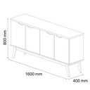 Ver imagem 5 de Buffet Prism Branco/cinamomo - Patrimar