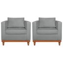 Ver imagem 1 de Kit 2 Poltronas Decorativa Europa Bouclé - Doce Sonho Móveis