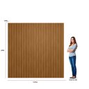 Ver mais imagens de Painel Ripado Modular 2.6 para Tv até 75 com Nicho e Prateleira Emily-nature-offwhite - Edecasamovei