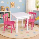 Ver imagem 4 de Conjunto Infantil 60x60 com 2 Cadeiras - Rosa - Jm Móveis