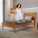 Ver imagem 7 de Cama Solterio Esmeralda com Ratam 90cm Amêndoa Mel Josandro Cor:amêndoa Mel