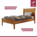 Ver imagem 6 de Cama Solterio Esmeralda com Ratam 90cm Amêndoa Mel Josandro Cor:amêndoa Mel