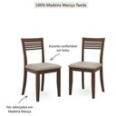 Ver imagem 4 de Conjunto 2 Cadeiras Rubi Madeira Maciça Linho Café Finestra Móveis