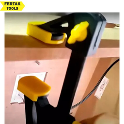 Kit Jogo com 4 Grampos Tipo Sargento de Aperto Rápido 24" Polegadas 600mm para Marcenaria Fertak - 5