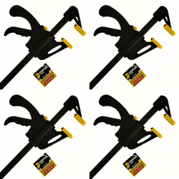 Kit Jogo com 4 Grampos Tipo Sargento de Aperto Rápido 24" Polegadas 600mm para Marcenaria Fertak - 1