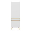 Ver imagem 5 de Paneleiro 2 Portas 62cm Veneza Multimóveis V3746 Branco/dourado