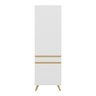 Paneleiro 2 Portas 62cm Veneza Multimóveis V3746 Branco/dourado - 5