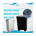 Ver mais imagens de Coletor Lixeira de Pedal 50 Lt Tonk Preto
