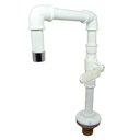 Ver imagem 1 de TORNEIRA DESIGN INDUSTRIAL EM PVC REGISTRO ESFERA 1/2 - BRANCA