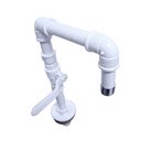 Ver imagem 3 de TORNEIRA DESIGN INDUSTRIAL EM PVC REGISTRO ESFERA 1/2 - BRANCA