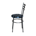 Ver imagem 4 de 2 Cadeiras para Mesa Epoxi Preta Craqueada Assento Floral:floral Preto