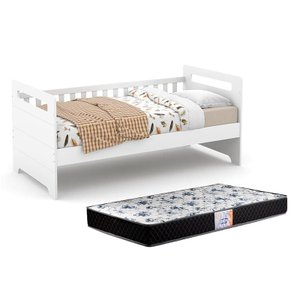 Cama Babá Vitta com Colchão D33 Branco Soft - Matic Móveis