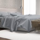 Ver imagem 1 de Jogo de Lençol 4 Peças Golden Rozac 200 Fios Hypercal Quenn Cinza