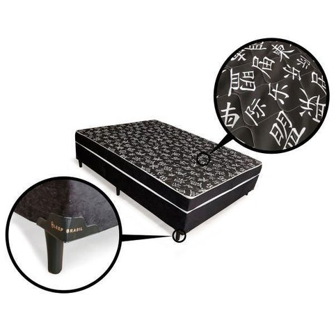 Cama Box Casal Conjugada Ortopédico (5cm) Colchão Dos Sonhos