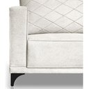 Ver imagem 5 de Sofá Viena 3 Lugares Bouclê Branco 2.00m Pés em Aço para Sala Bz Home Decor
